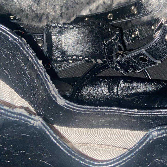 Studded Leather Hobo Shoulder Bag - Picture 13 of 13